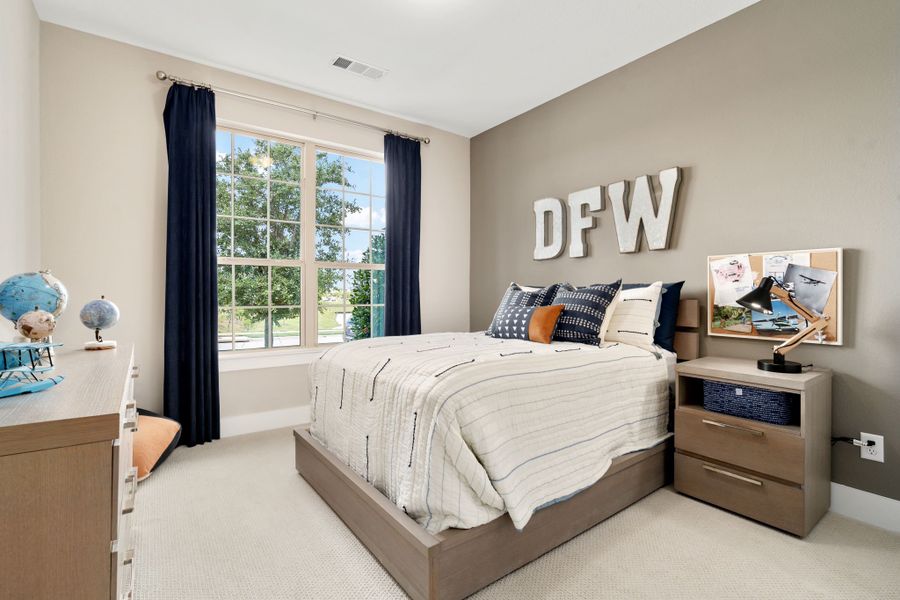 Plan 1685 Secondary Bedroom Representative Photo by American Legend Homes