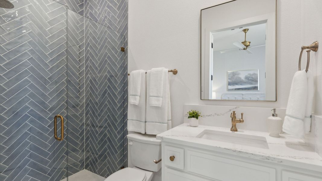 Furnished interior in a model home at Painted Tree 50' Series in McKinney (Image 11). Furnished interior in a model home at Painted Tree 50' Series in McKinney (Image 11).