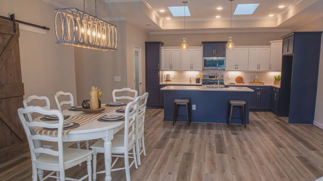 Furnished interior in a model home at The Landing at Sycamore Creek in High Point (Image 9).