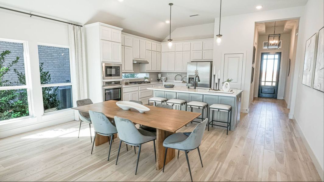 Furnished interior in a model home at Edgewood Creek in Celina (Image 14).