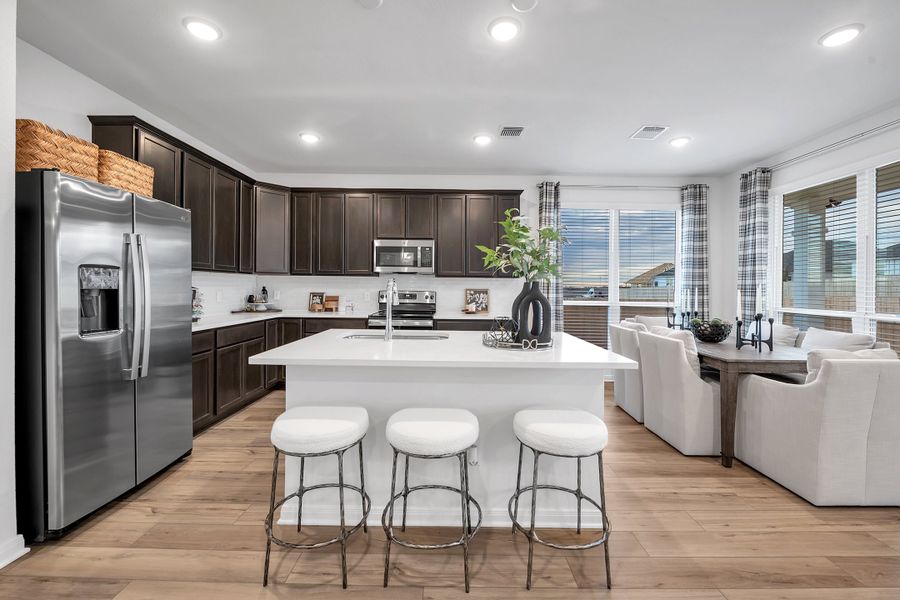 Furnished interior in a model home at The Village at Elm Creek in Troy (Image 13).