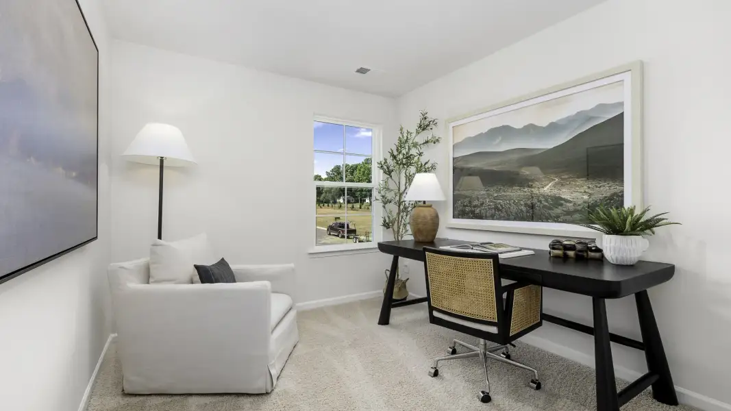 Furnished interior in a model home at Hastings Farm in Kernersville (Image 14).
