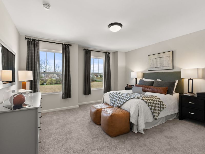 Furnished interior in a model home at Reedy Fork Middleton in Greensboro (Image 7).
