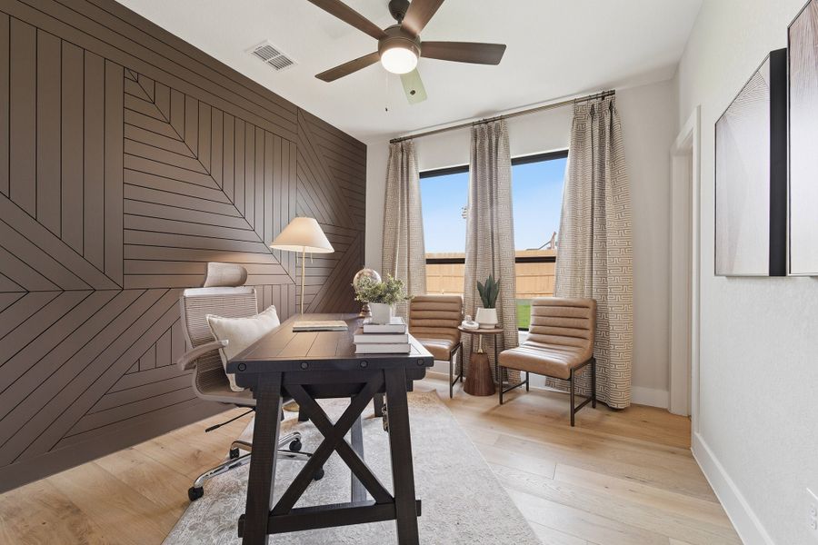 Furnished interior in a model home at Hickory Ridge Estates in Elmendorf (Image 10).