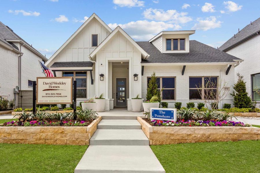Front exterior of a home in the Treeline community, located in Justin, TX (Image 3). Front exterior of a home in the Treeline community, located in Justin, TX (Image 3).