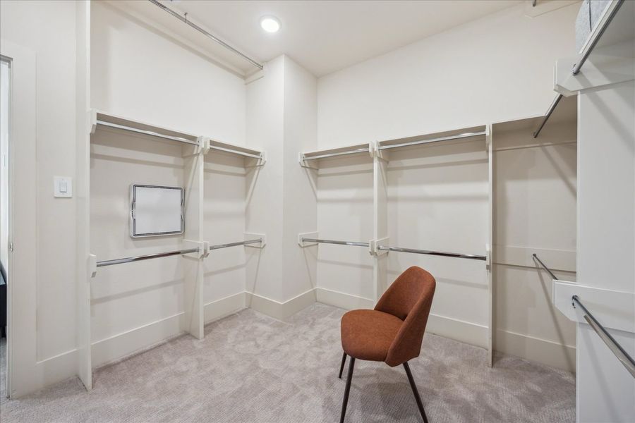 Furnished interior in a model home at Mansfield Reserve in Houston (Image 8).