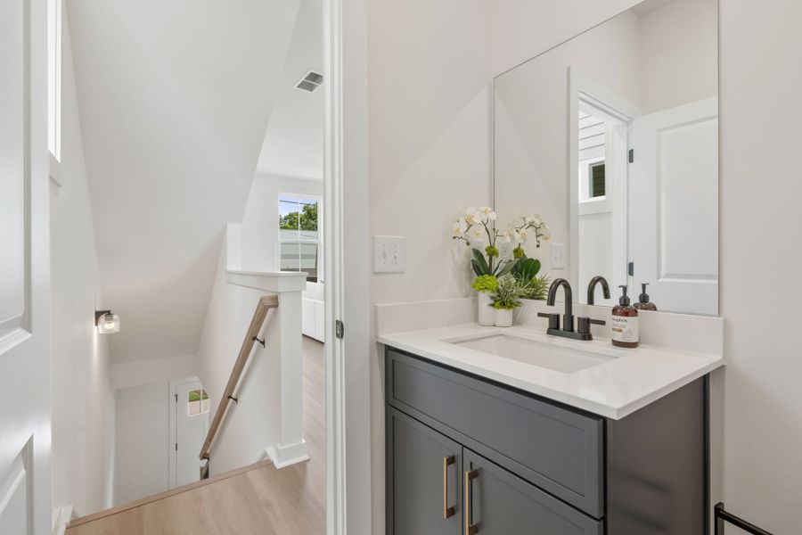 Furnished interior in a model home at Array in Atlanta (Image 63).