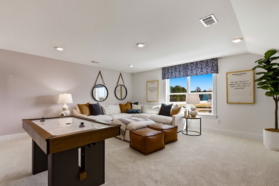 Furnished interior in a model home at Somerset: Essentials in Myrtle Beach (Image 7).