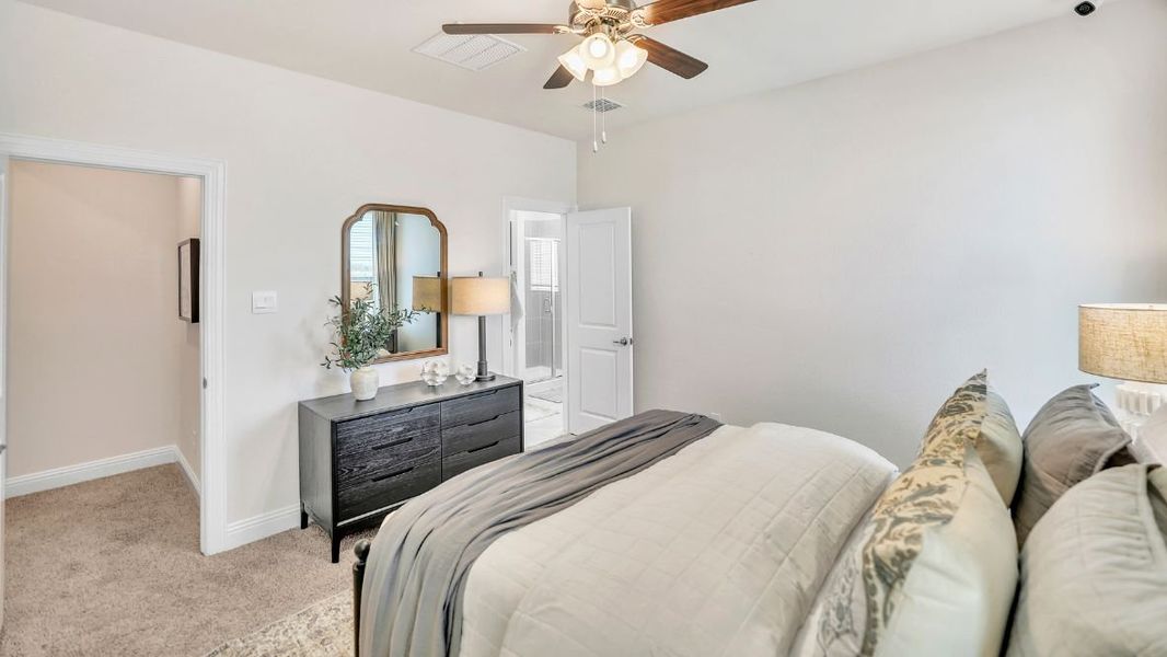 Furnished interior in a model home at The Avenue in Allen (Image 17).