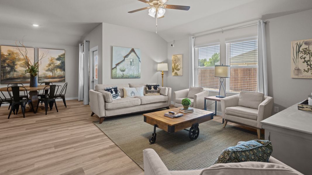 Furnished interior in a model home at Hampton Hills in Abilene (Image 11).