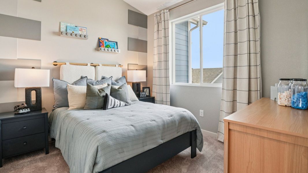 Furnished interior in a model home at Westerly - Townhomes in Erie (Image 21). Furnished interior in a model home at Westerly - Townhomes in Erie (Image 21).