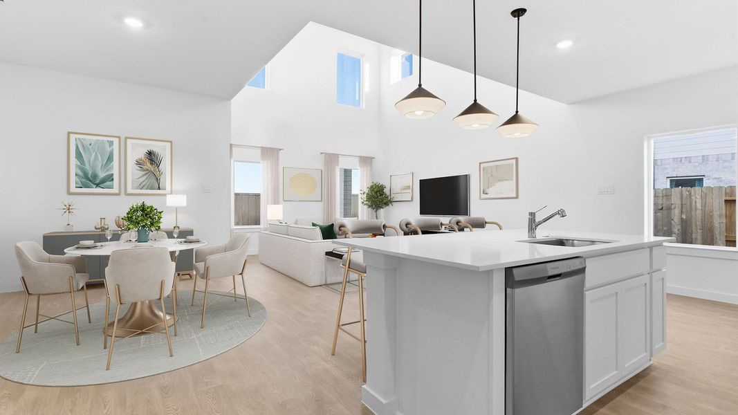 Furnished interior in a model home at Emberly in Beasley (Image 10).