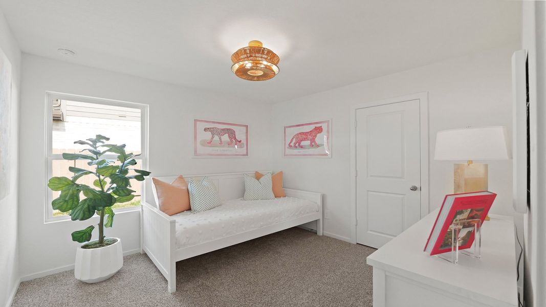 Furnished interior in a model home at The Canopies in Splendora (Image 13). Furnished interior in a model home at The Canopies in Splendora (Image 13).