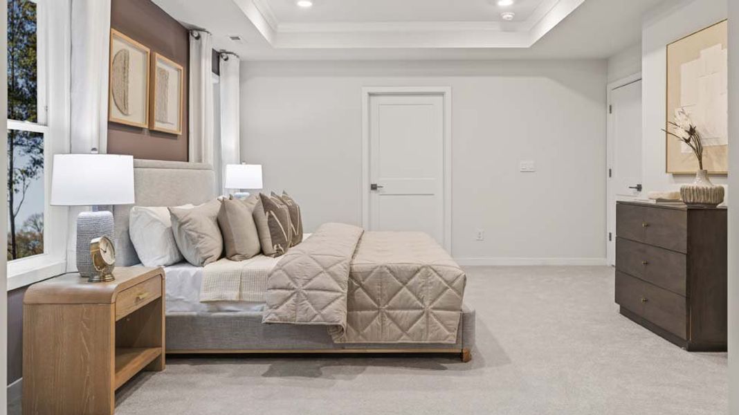 Furnished interior in a model home at Oak Grove Hill in Huntersville (Image 21). Furnished interior in a model home at Oak Grove Hill in Huntersville (Image 21).