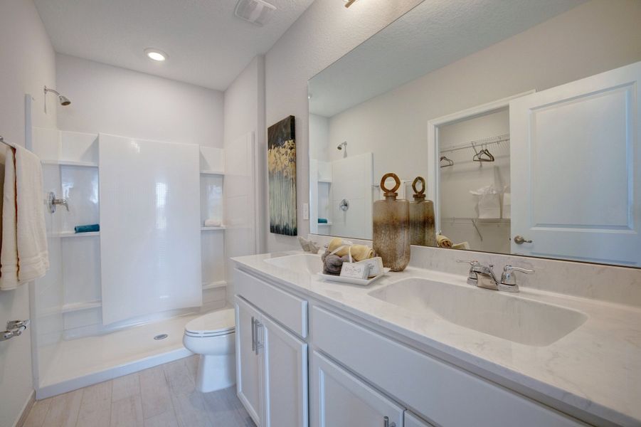 Furnished interior in a model home at Aspire at Waterstone in Fort Pierce (Image 9).