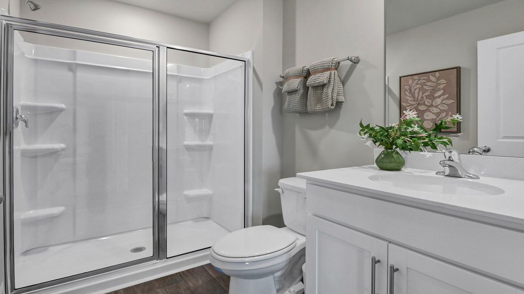 Furnished interior in a model home at Ferry Grove in Lexington (Image 28).