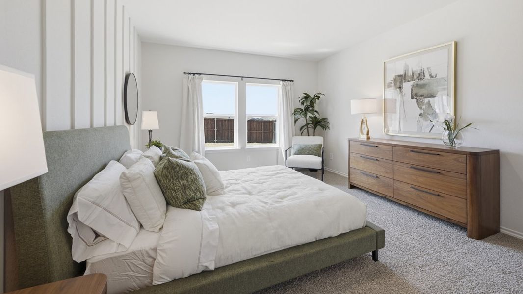 Furnished interior in a model home at Sanger Circle in Sanger (Image 63).