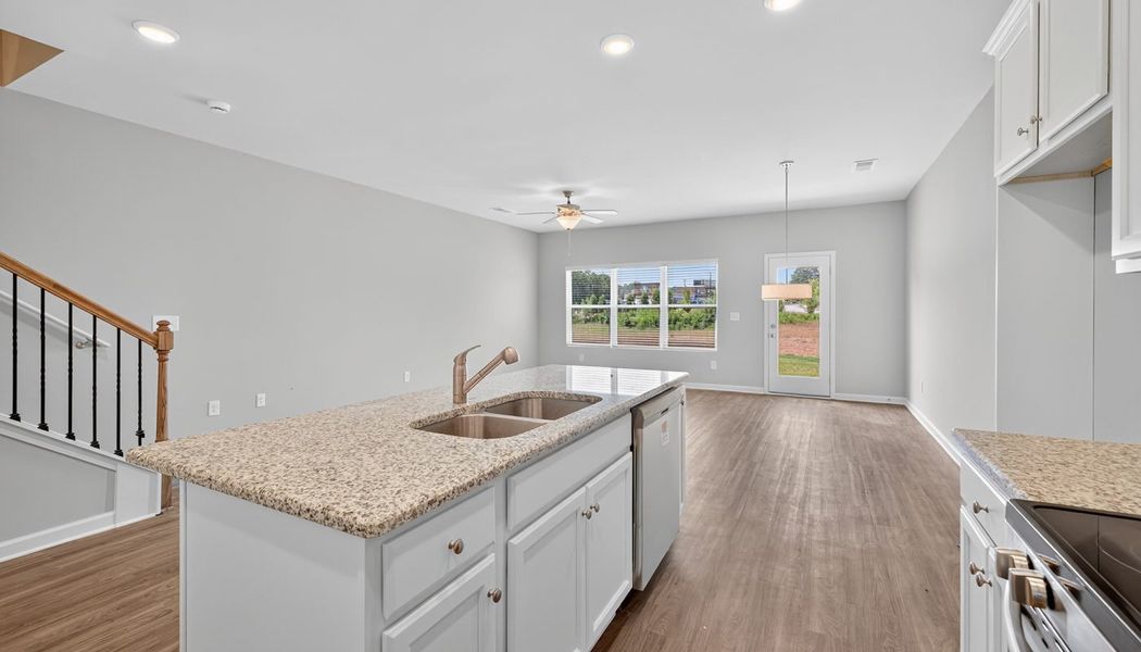 Furnished interior in a model home at The Reserve at Clocktower in Douglasville (Image 27).