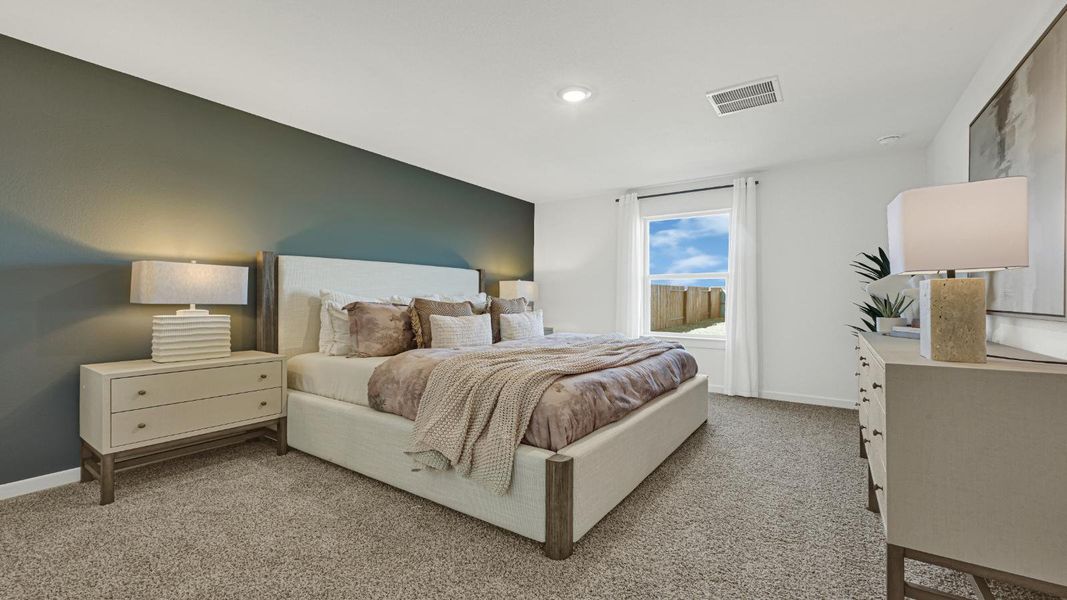 Furnished interior in a model home at Westward Pointe in Sealy (Image 21).