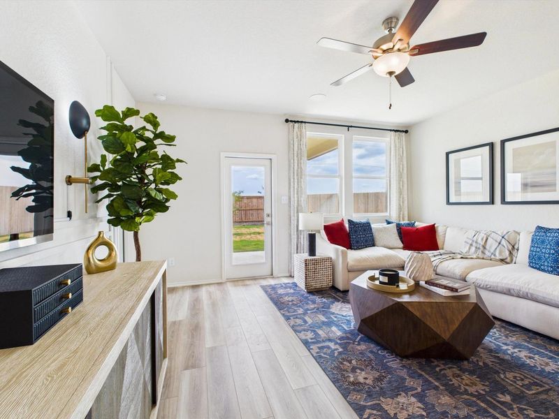 Furnished interior in a model home at Agave in San Antonio (Image 6).
