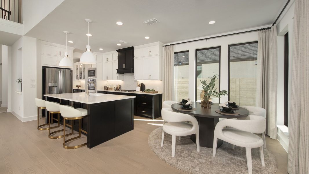 Furnished interior in a model home at Two Step Farm 60' in Montgomery (Image 8).