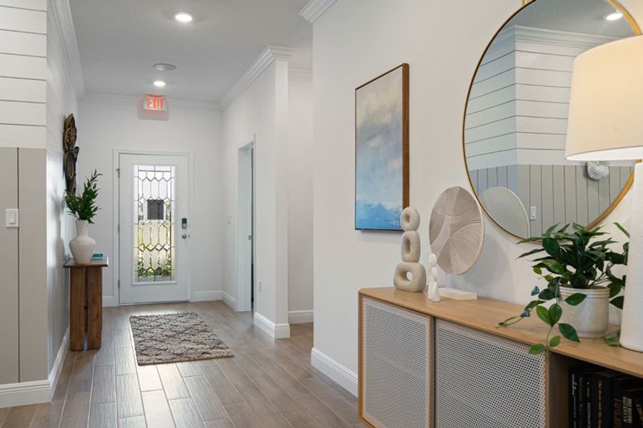 Furnished interior in a model home at Sebastian Highlands in Sebastian (Image 23).