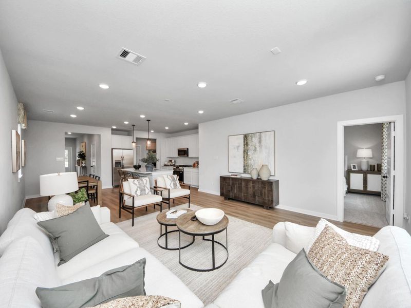 Furnished interior in a model home at Robins Landing in Houston (Image 32). Furnished interior in a model home at Robins Landing in Houston (Image 32).