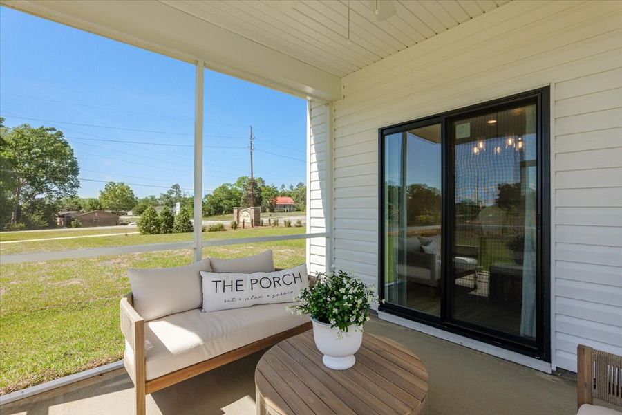 Furnished interior in a model home at Southbridge in Sumter (Image 46).
