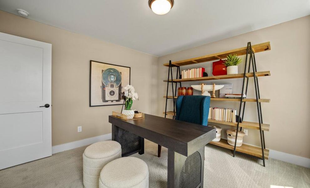 Furnished interior in a model home at Twin Creek Forsyth in Kernersville (Image 15).