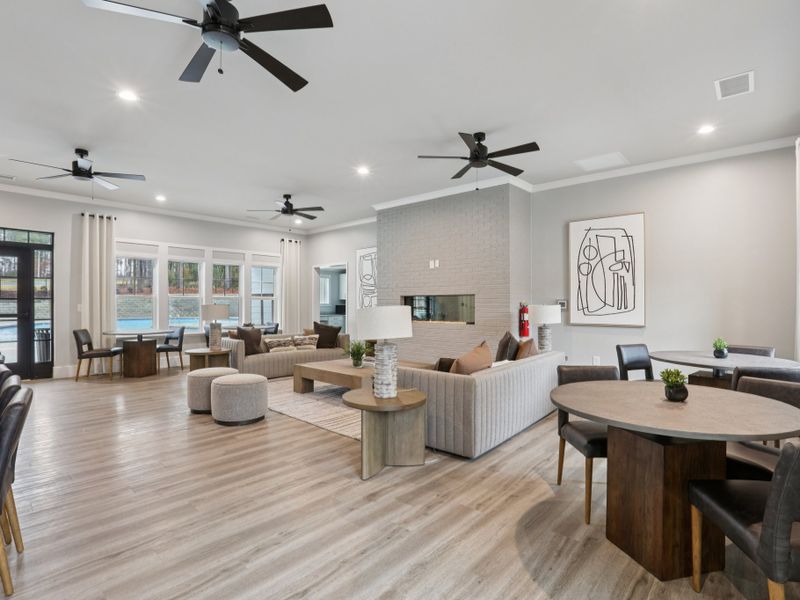 Furnished interior in a model home at Oak Manor - Classic Series in Garner (Image 34).