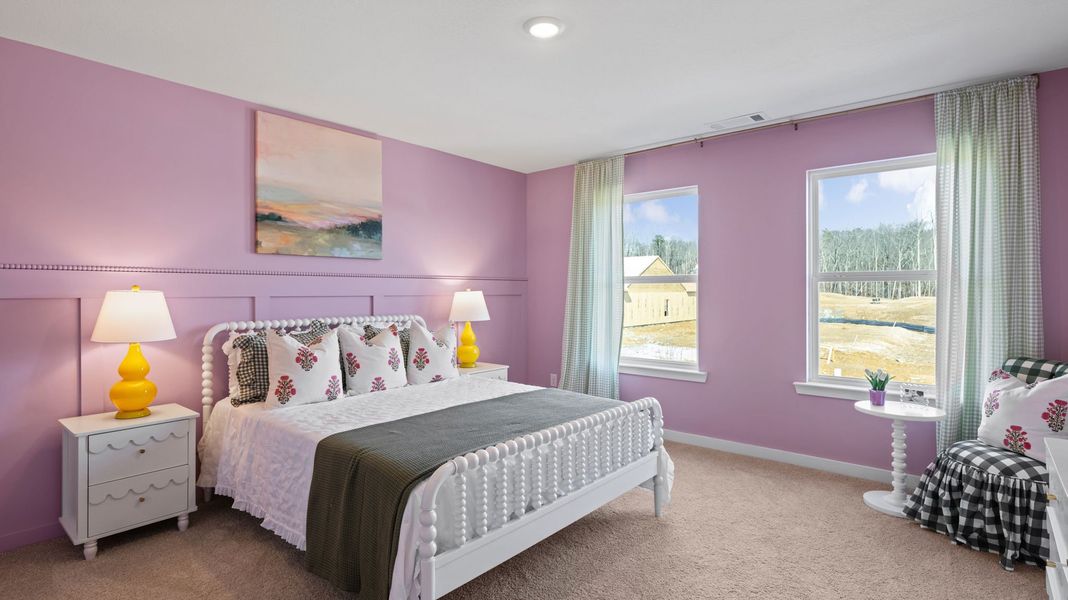 Furnished interior in a model home at Harbor Crest in Ooltewah (Image 31).