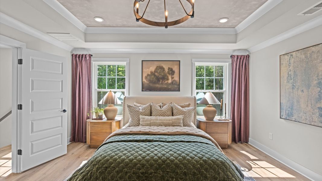 Furnished interior in a model home at Provisions at Courtland in Sanford (Image 22).