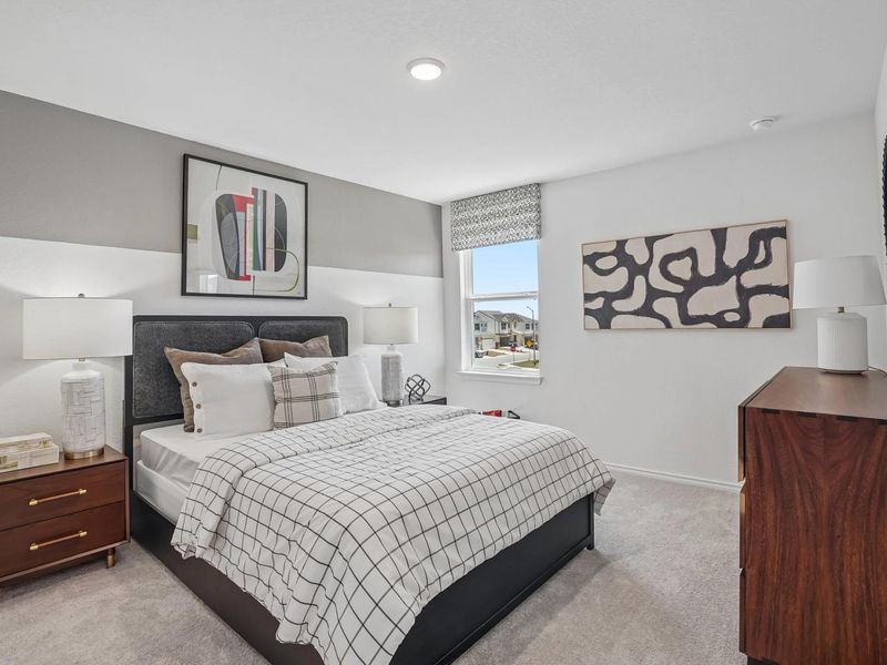 Furnished interior in a model home at Fairway Crossing in Converse (Image 20).