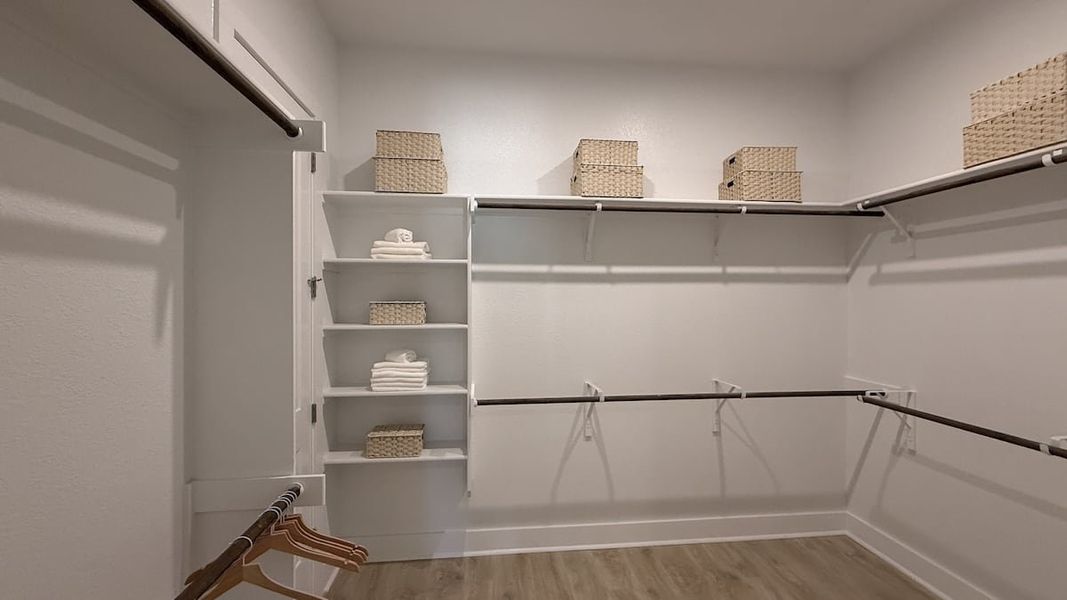 Furnished interior in a model home at Persimmon in Buda (Image 23).