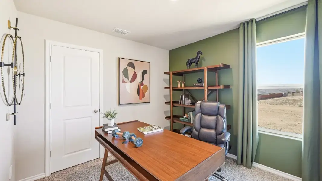 Furnished interior in a model home at Ponder Farms in Ponder (Image 21).