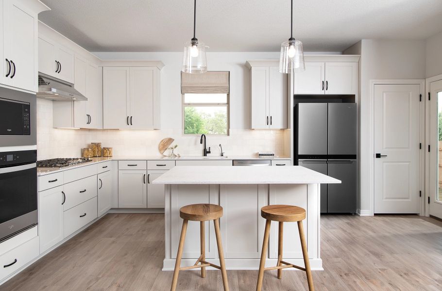 Furnished interior in a model home at The Trails at Carmel 40s in Pflugerville (Image 3).