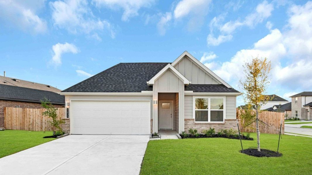 Front exterior of a home in the August Trails community, located in Needville, TX (Image 4).