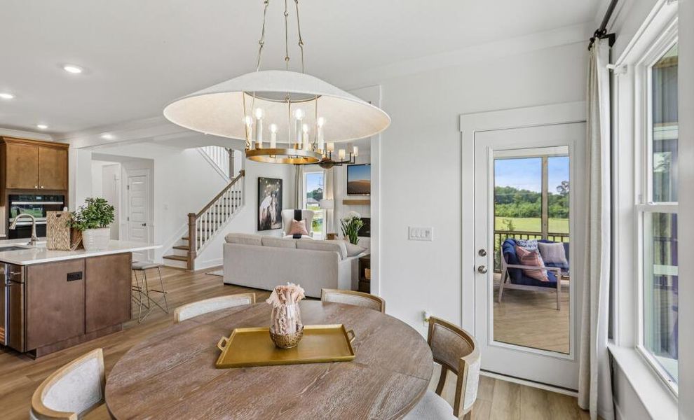 Furnished interior in a model home at Cedar Ridge in Angier (Image 22).