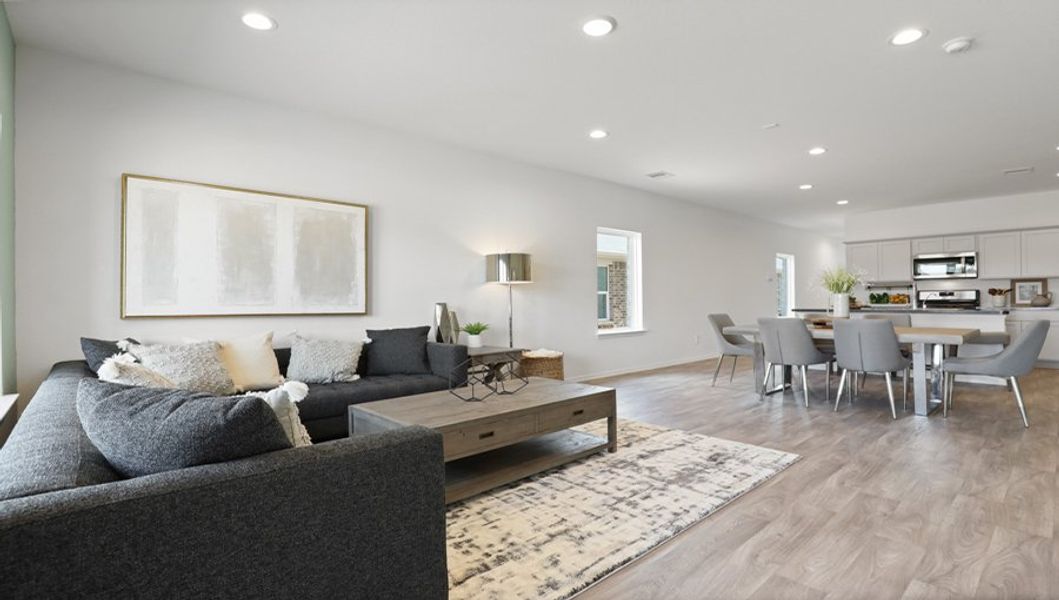 Furnished interior in a model home at Breckenridge Forest in Spring (Image 31).