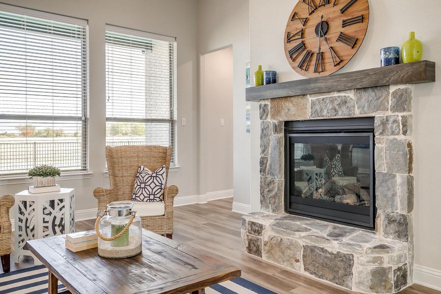 Furnished interior in a model home at Creekview Farms in Greenville (Image 16).