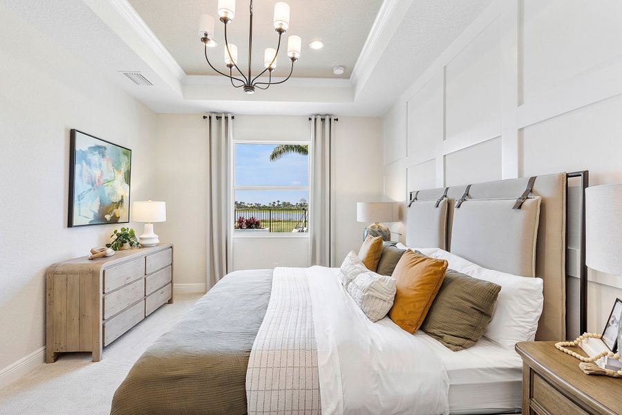 Furnished interior in a model home at The Sanctuary – Resort Collection in Punta Gorda (Image 35).