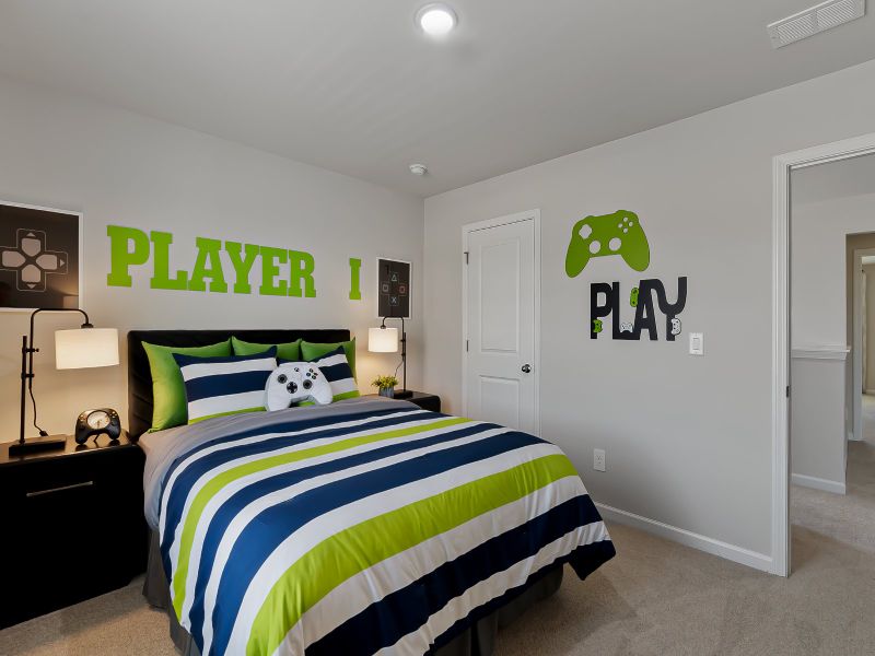 Customize the three upstairs secondary bedrooms to fit your lifestyle.