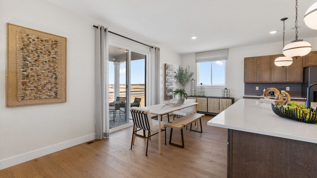 Furnished interior in a model home at Trevenna in Windsor (Image 14).