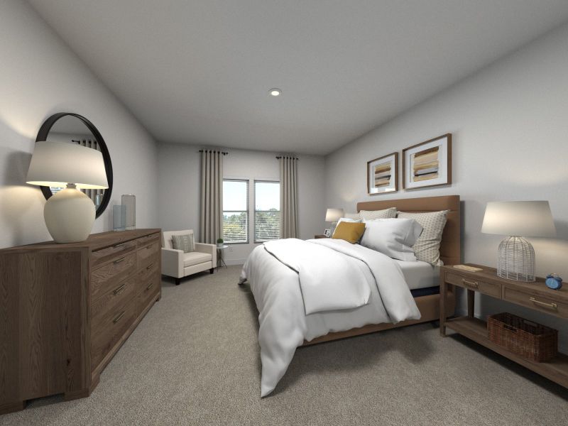 Furnished interior in a model home at Crestview - Legacy Series in Hermitage (Image 4).