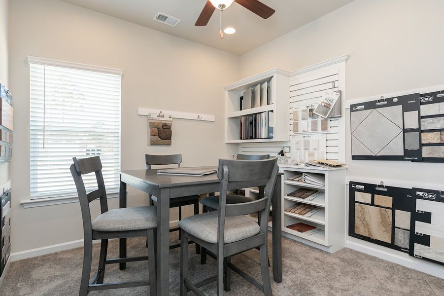 Furnished interior in a model home at The Cottages of Silvertown in Thomaston (Image 6).