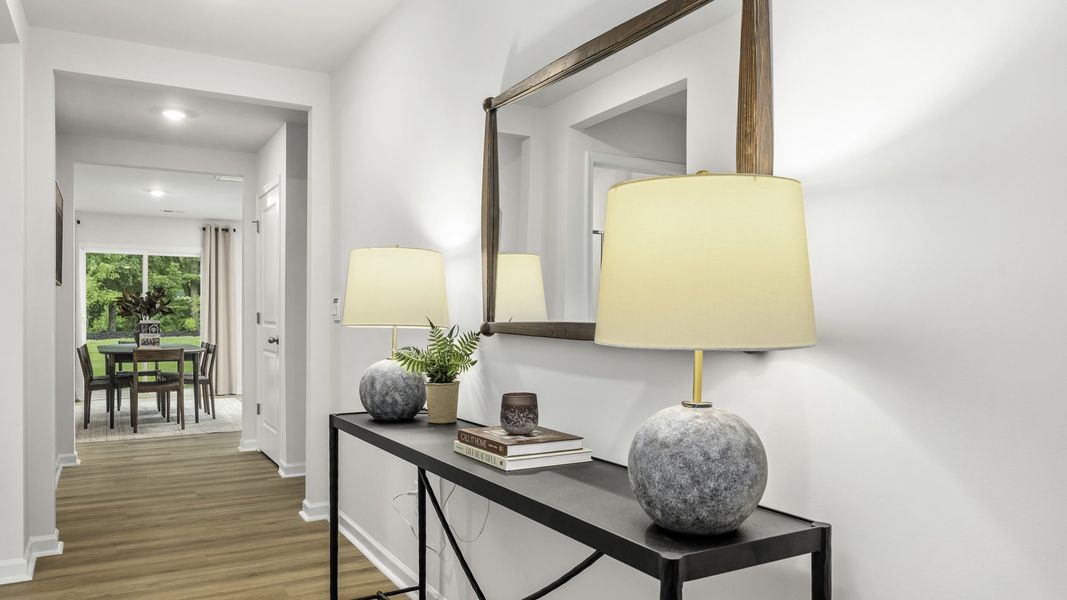 Furnished interior in a model home at Brookhaven in Greensboro (Image 3).