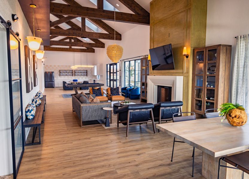 Resort-Style Lounge and Entertainment Space at M3 Ranch