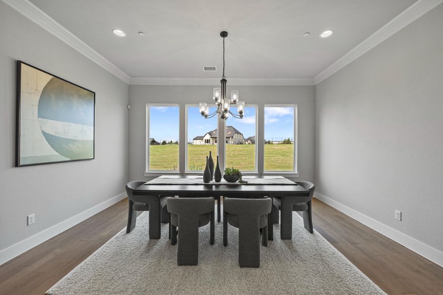 Furnished interior in a model home at Las Brisas at Stoney Creek in Sunnyvale (Image 6).