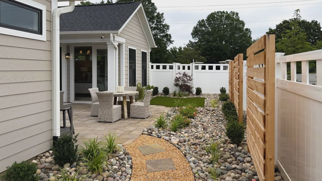Exterior details of a home in The Courtyards at Hodges Farm, Charlotte (Image 12).