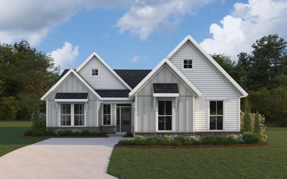 Front exterior of a home in the Savannah Lakes community, located in Hiram, GA (Image 11).